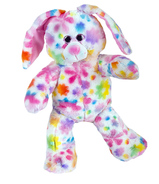 Bella le lapin multicolore 8"Multi-Colored Bunny